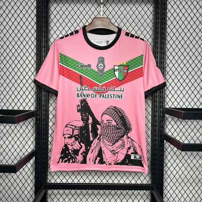 24-25 CD Palestino Deportivo Pink Graffiti Jersey S-XXXXL