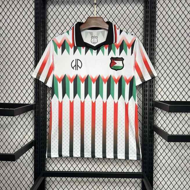 24-25 CD Palestino Hypepeace Joint Edition White Retro Jersey