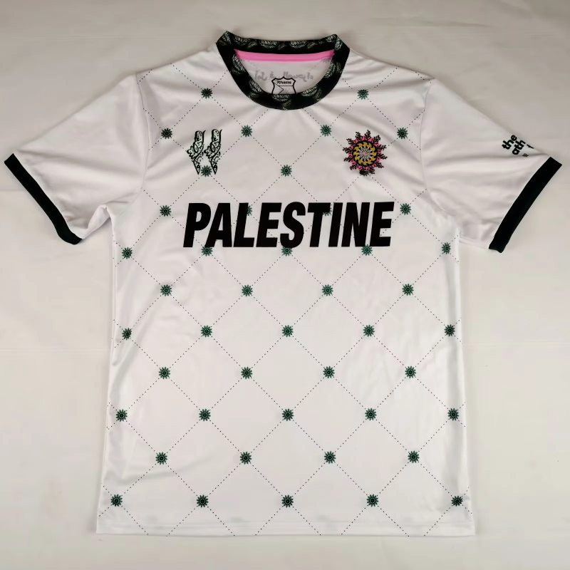 Maillot de football 25-26 Palestino spécial version blanc vert