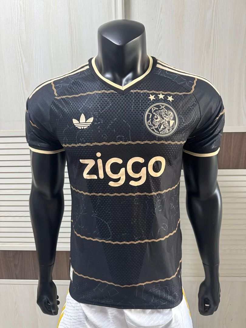 Maillot de football Ajax noir — 2026/27 · Extérieur · Version joueur · tailles S–2XL