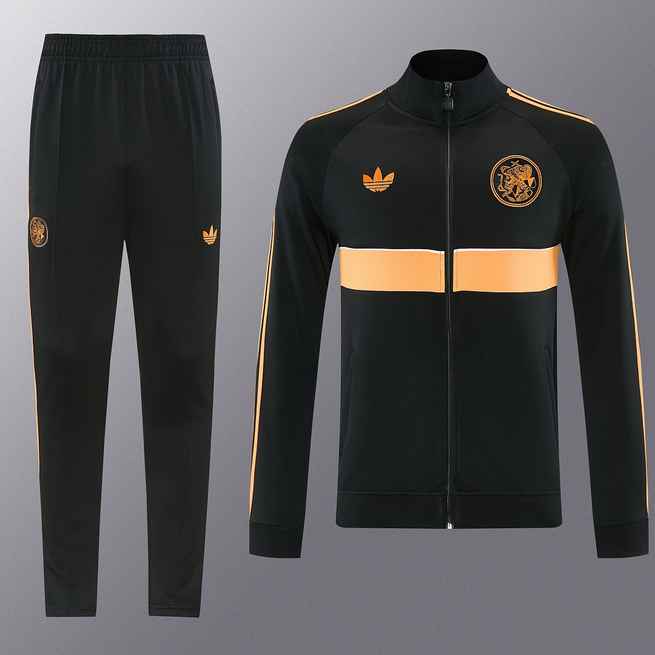 Veste Ajax noir — 2026/27 · Manches longues · tailles S–XXL