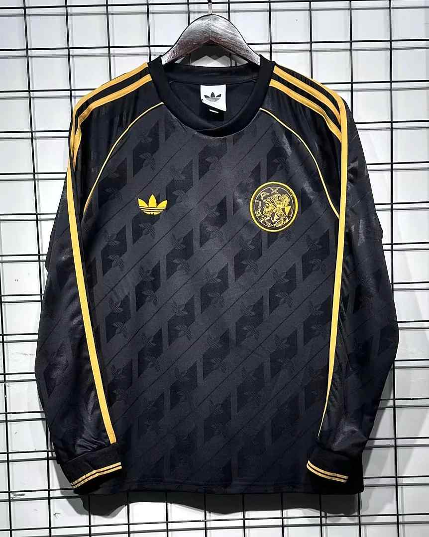 Maillot de football Ajax noir OG modèle — 2026/27 · Rétro · Manches longues · tailles S–4XL