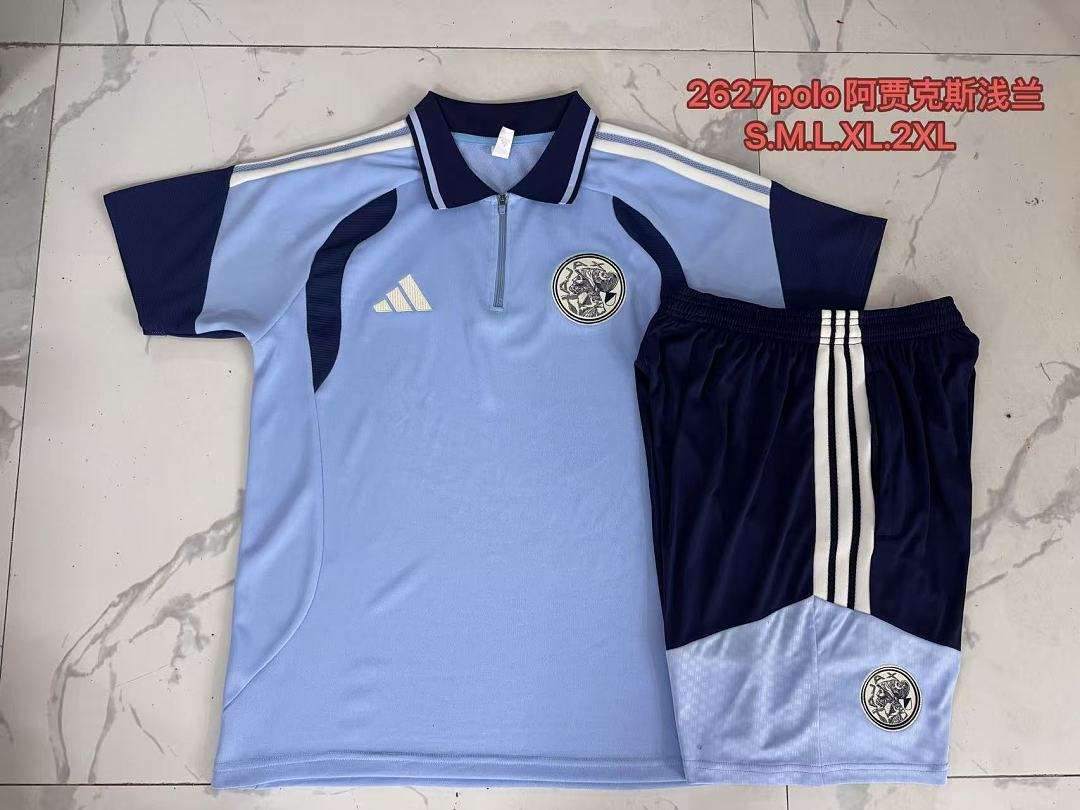 2026/27 Ajax Sky Blue Polo Suit S-2XL