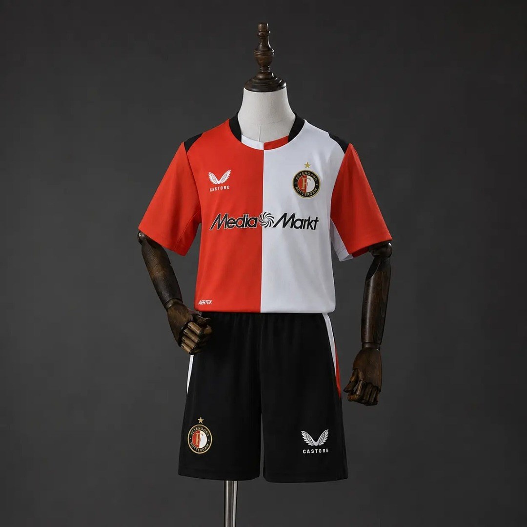 2026/27 Feyenoord Rotterdam Home Kids Kit Soccer Jersey 16-28