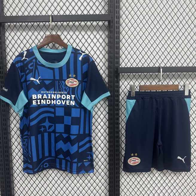 2026/27 PSV Eindhoven Third Away Kids Kit Soccer Jersey Size 16-28