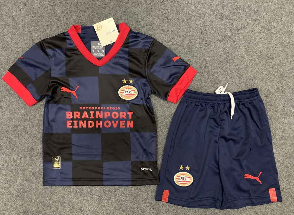 22-23 PSV Eindhoven away kids kit