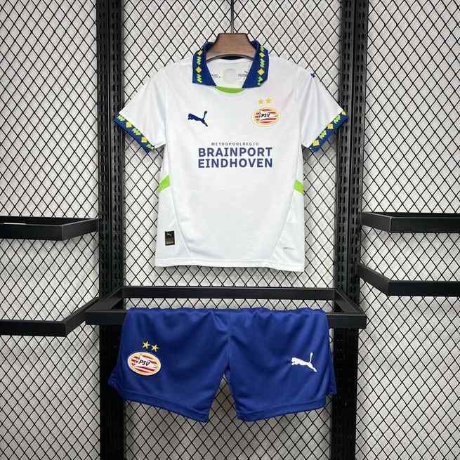 Ensemble de football enfant 24-25 PSV blanc — Extérieur