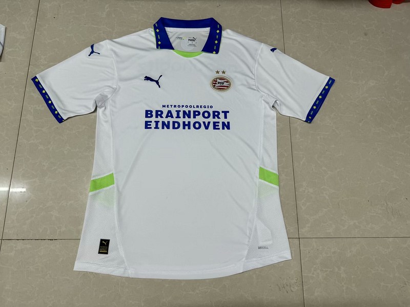 24-25 PSV away white soccer jersey