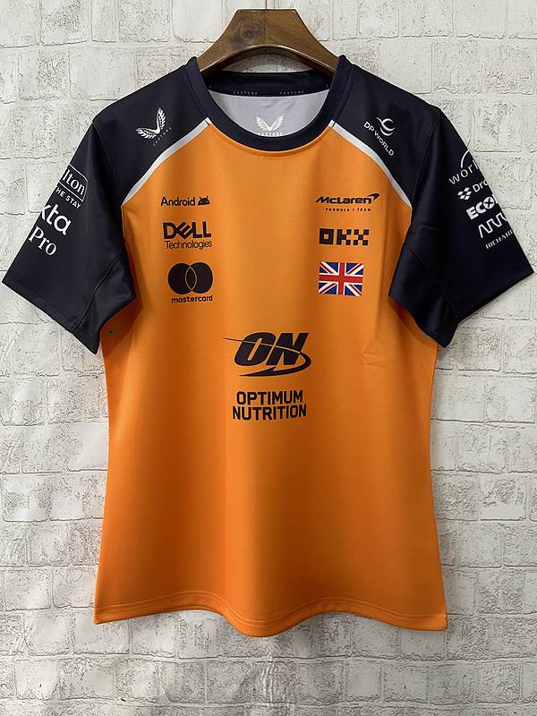 2025 McLaren orange round neck F1