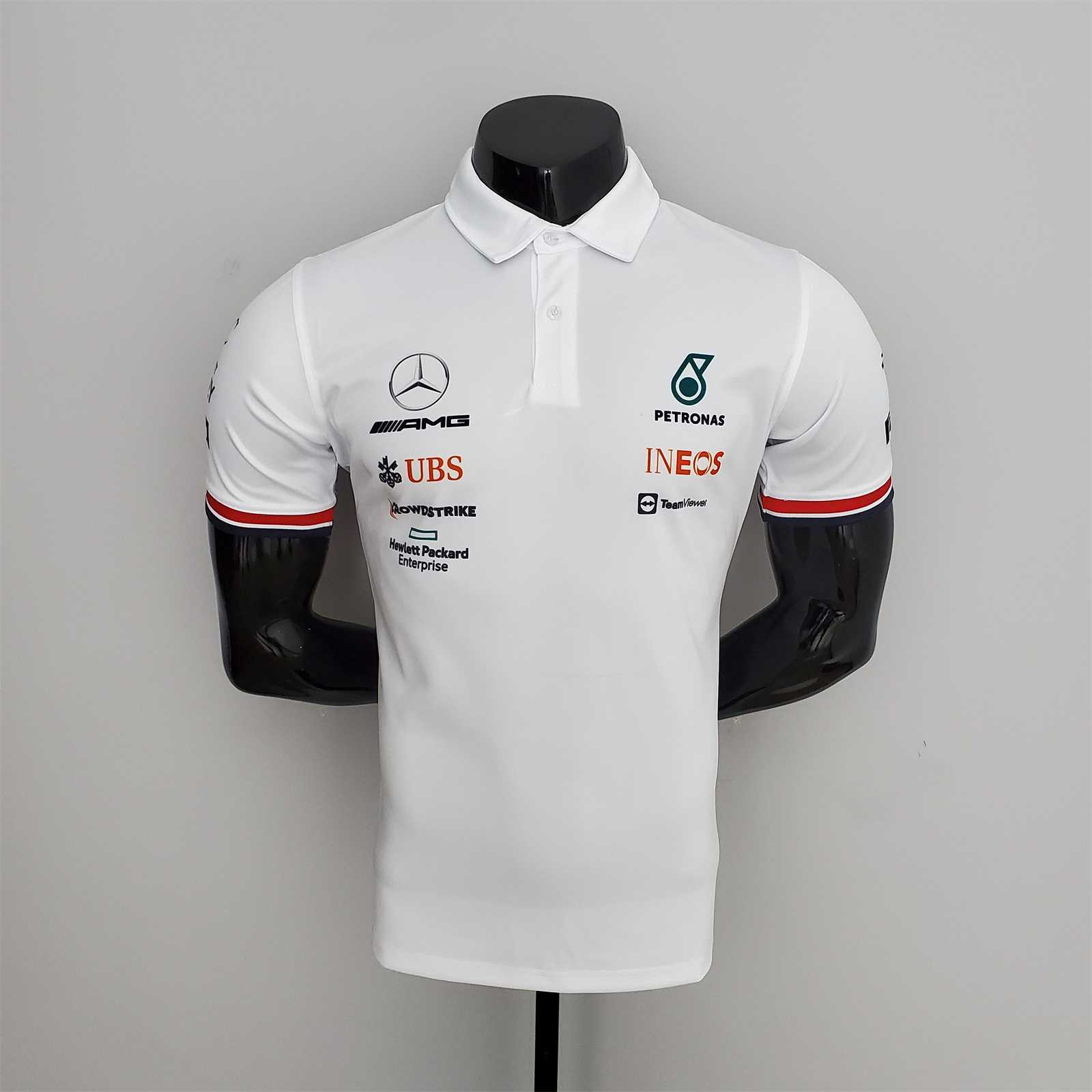 Polo F1 Formula One course Mercedes blanc — 2022