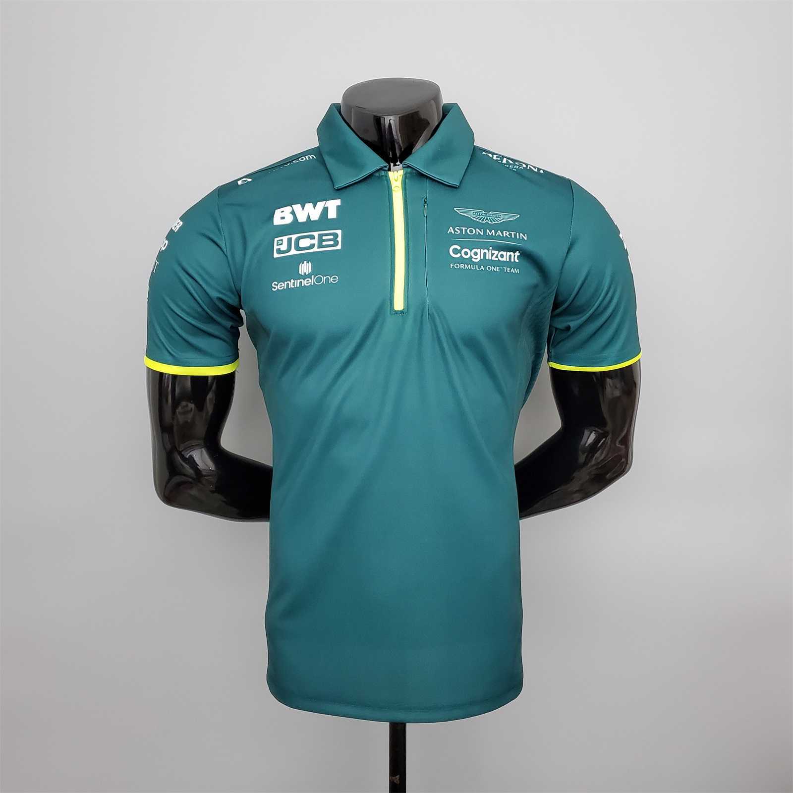 FI Formula One stadium service Aston Martin polo