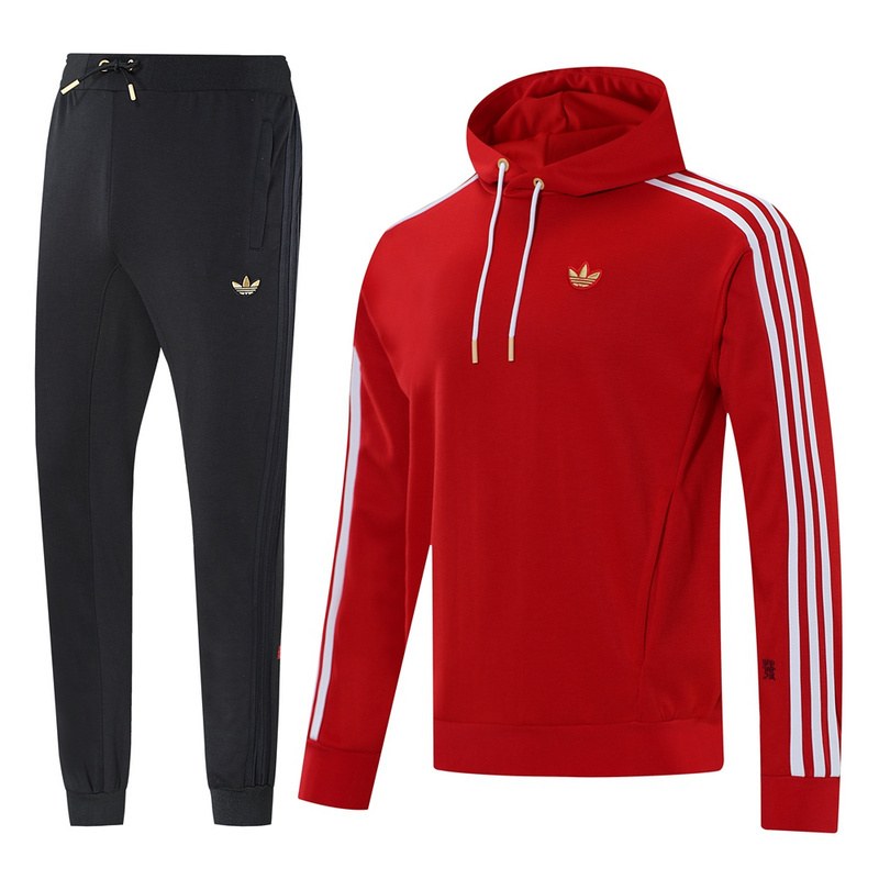AD red Years of Snake hoodie suit