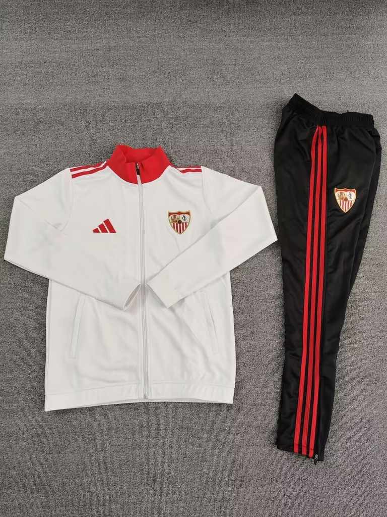 25 26 Sevilla white jacket suits 25 26 塞维利亚 白色 长拉 夹克 S~2XL