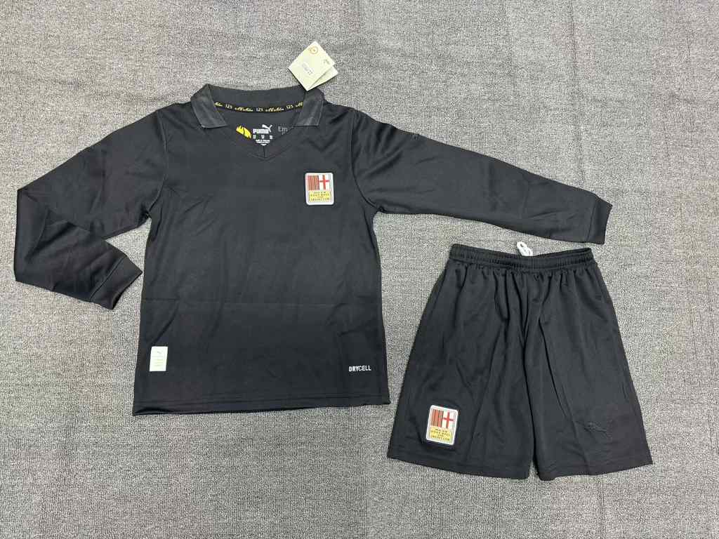 2024 AC Milan 125th Anniversary Black Goalkeeper Long sleeve kid kits 2024 AC米兰