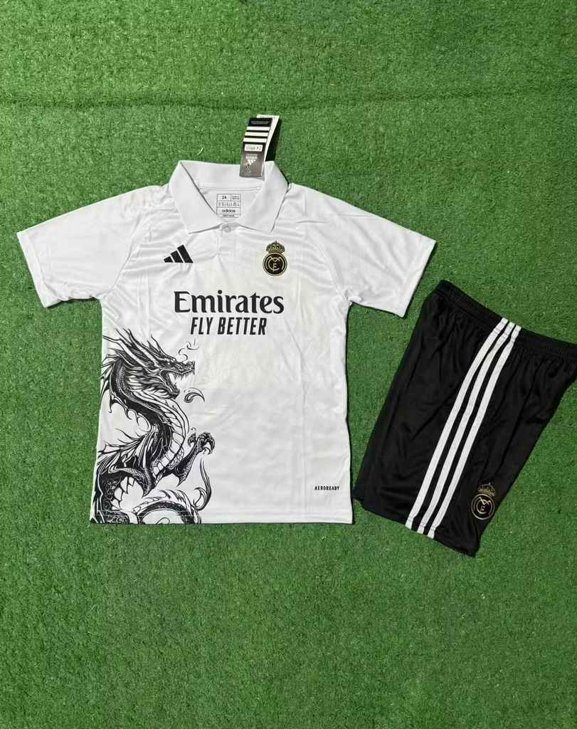 2025 Real Madrid Dragon Special Edition Kids Set 2025 皇马 龙特别版 孩子套装