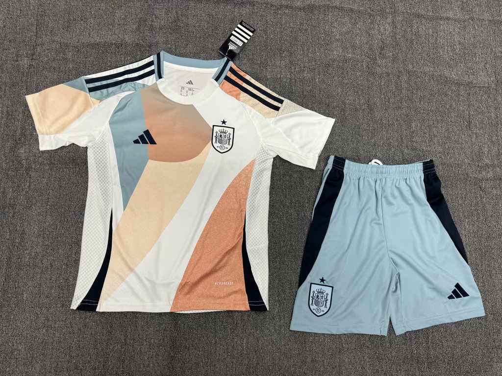 2025 Women's Spain away kids kit 2025 女足 西班牙 客场 儿童套装