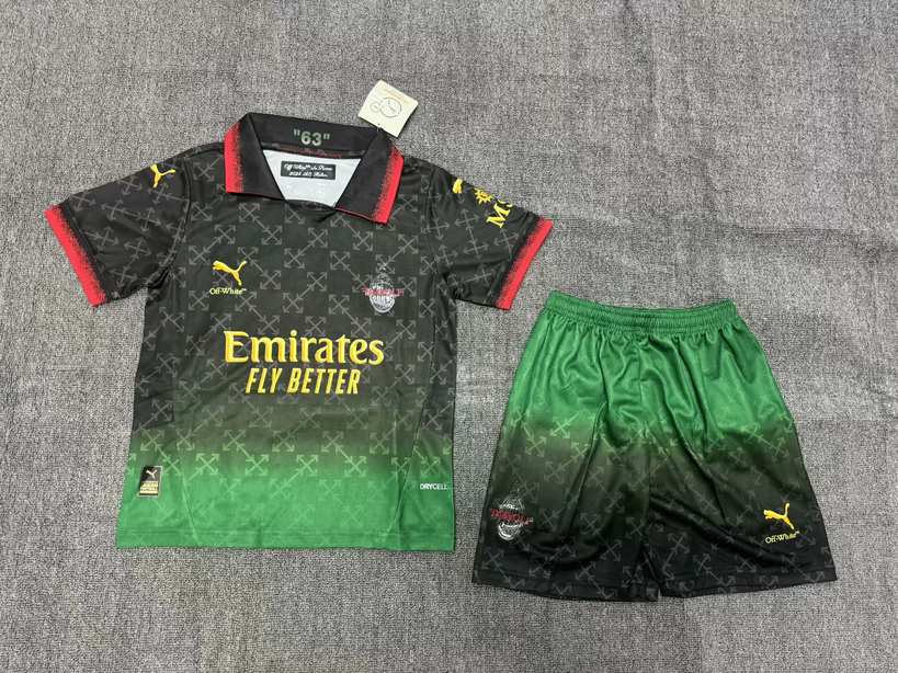 24 25 AC Fourth away GK kids kit 24 25 AC 三客 守门员 儿童套装