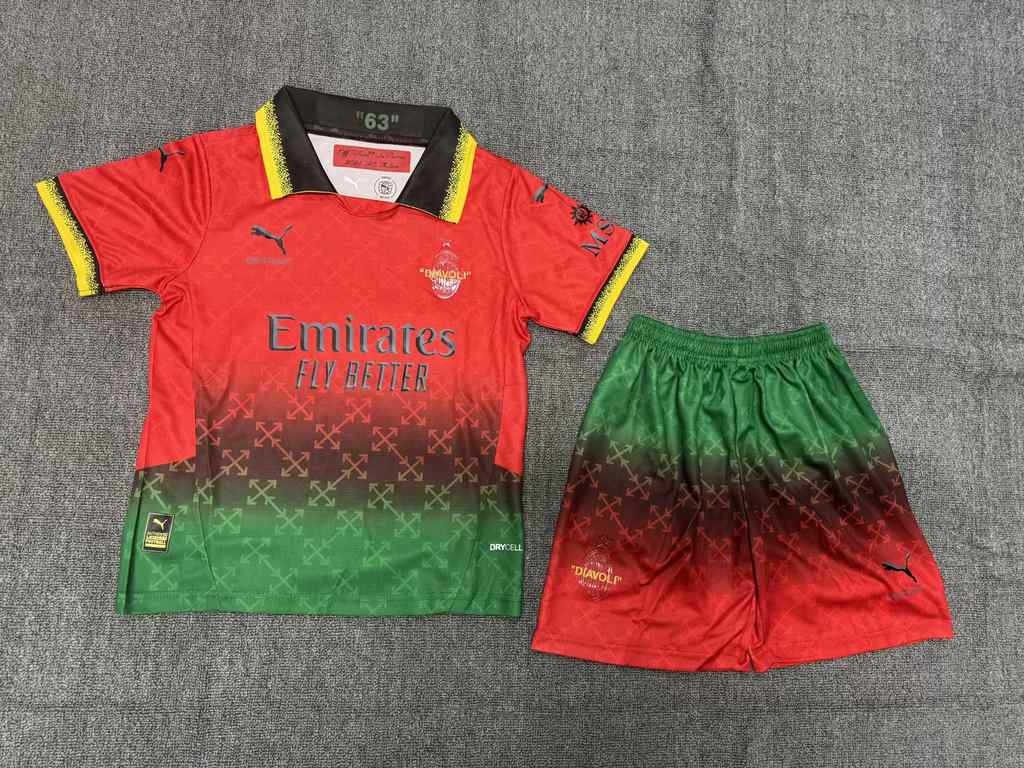 24 25 AC Fourth away kids kit 24 25 AC 三客 儿童套装