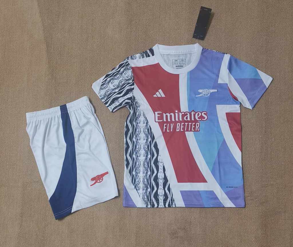 24 25 Arsenal Color White Kids set 24 25 阿森纳 彩白色 孩子套装