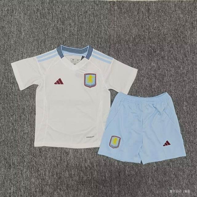 24 25 Aston Villa Away Kids kit 24 25 阿斯顿维拉 客场 孩子套装