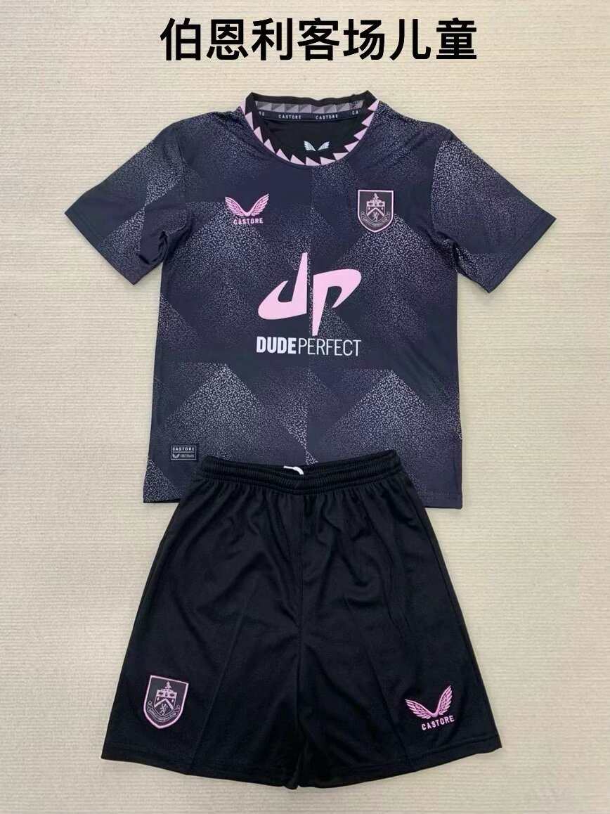 24 25 Burnley Away Kids kit 24 25 伯恩利 客场 孩子套装
