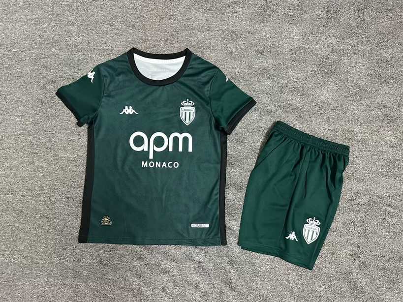 24 25 Monaco Away Kids kit 24 25 摩纳哥 客场 孩子套装