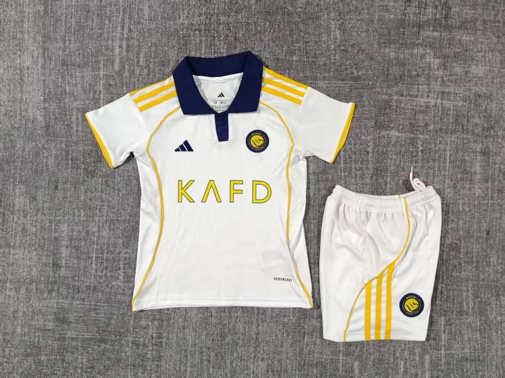 25 26 Al-Nassr third away kids kit 25 26 利雅得 二客 儿童套装