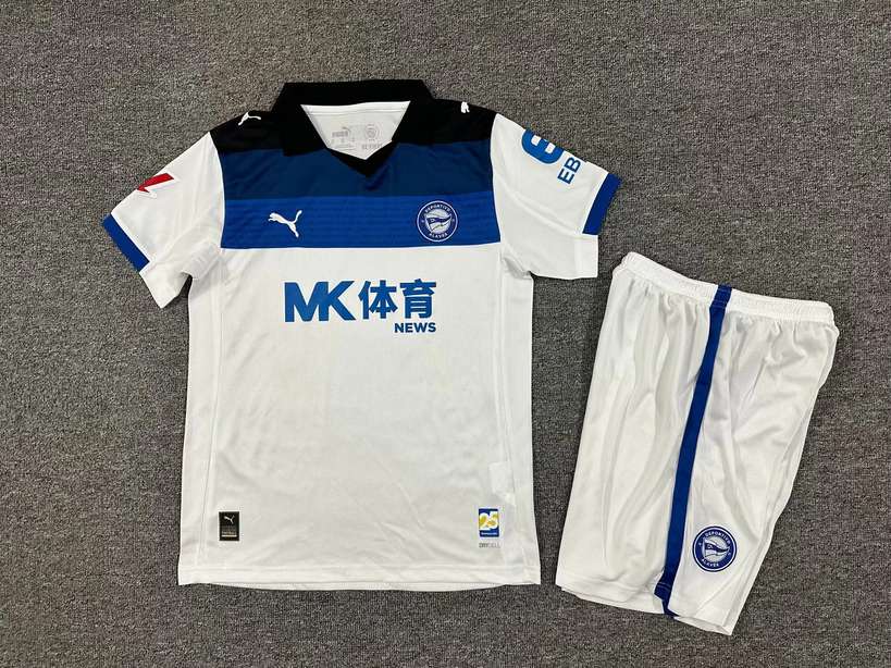 25 26 Alaves away kid kits 25 26 阿拉维斯 客场 儿童套装