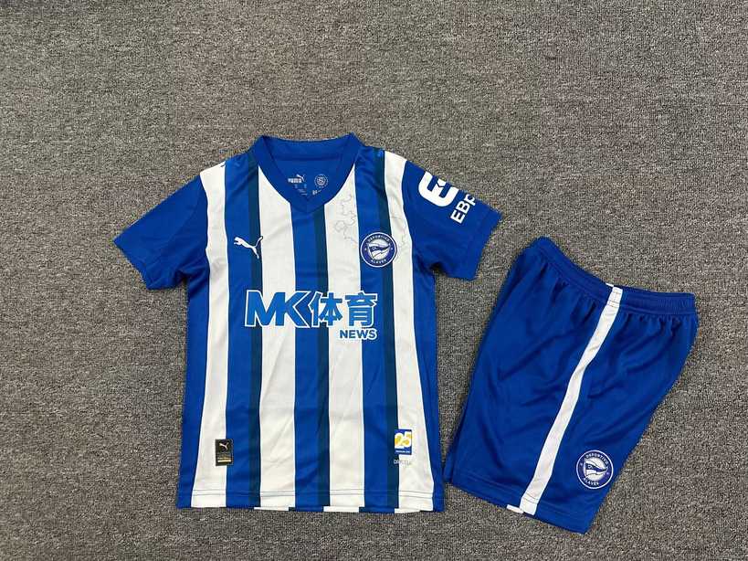 25 26 Alaves home kid kits 25 26 阿拉维斯 主场 孩子套装
