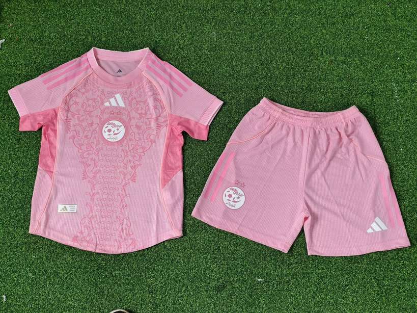 25 26 Algeria A37 pink Kids kit Player 25 26 阿尔及利亚 A37 粉色 孩子套装 球员