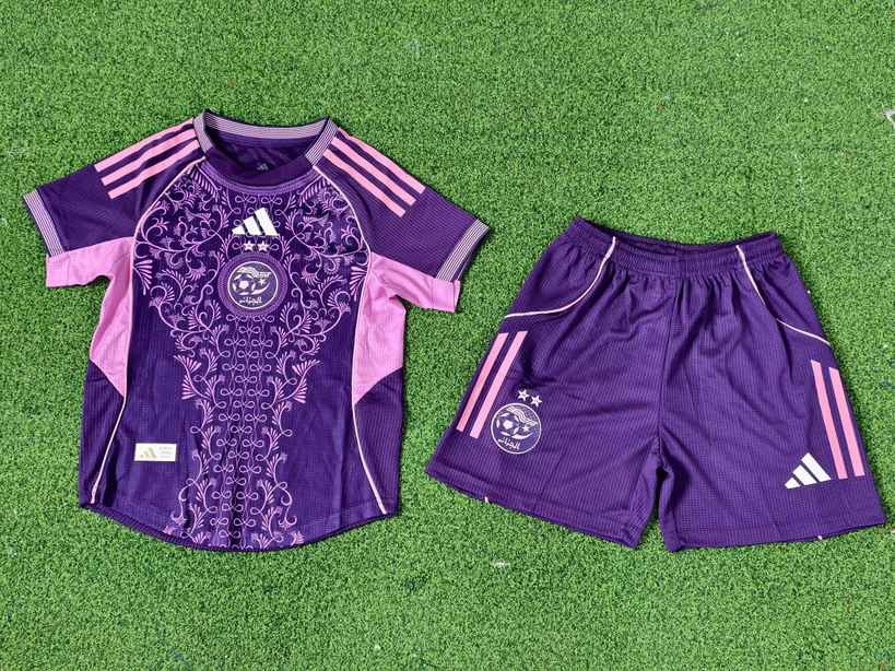 25 26 Algeria A37 purple Kids kit Player 25 26 阿尔及利亚 A37 紫色 孩子套装 球员