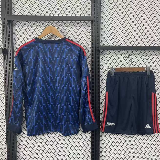 25 26 Arsenal Away Long Sleeve Kids Kit 25 26 阿森纳 客场 长袖 孩子套装