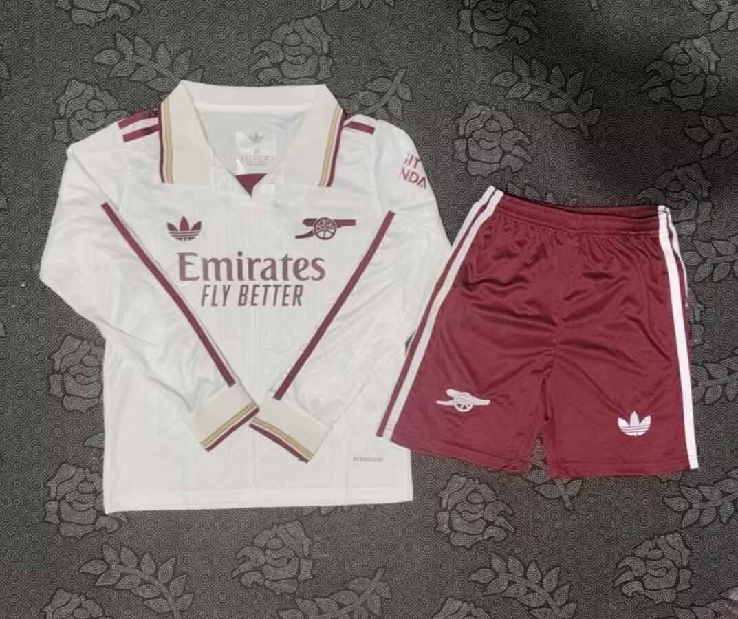 25 26 Arsenal third Away long sleeves Kids Kit 25 26 阿森纳 二客 长袖 孩子套件