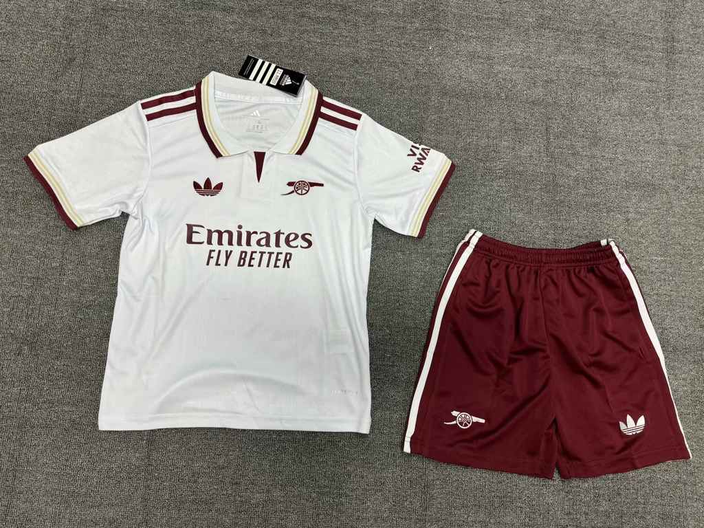 25 26 Arsenal white kids kit 25 26 阿森纳 儿童套装