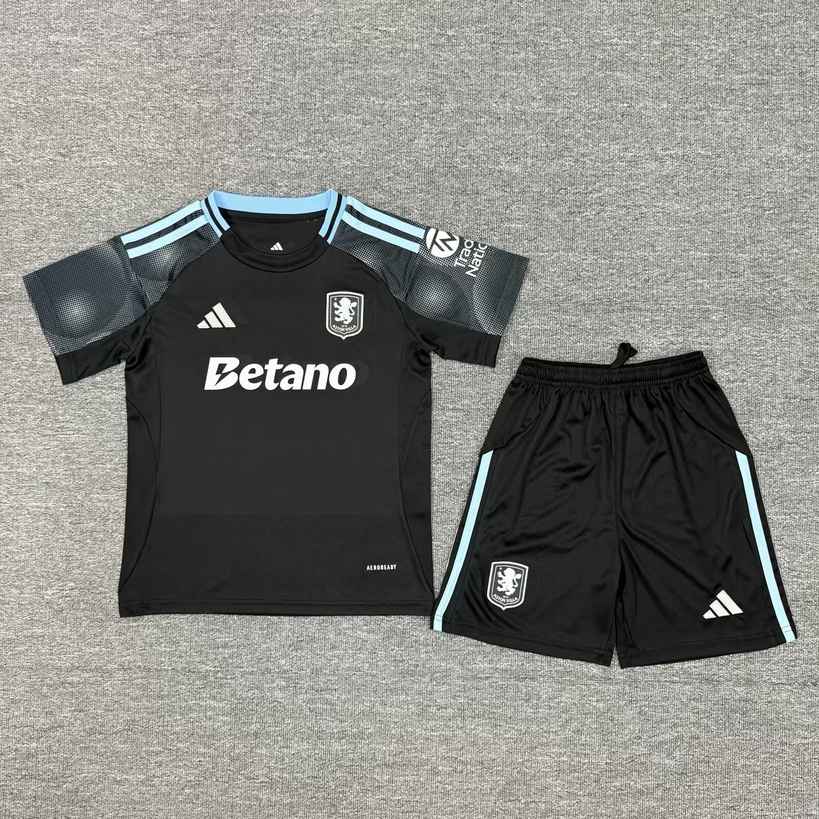 25 26 Aston Villa Away Kids Kit 25 26 阿斯顿维拉 客场 孩子套装