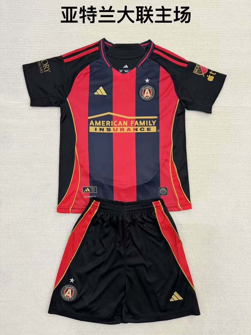 25 26 Atlanta Home Kids suit 25 26 亚特兰大 主场 孩子套装