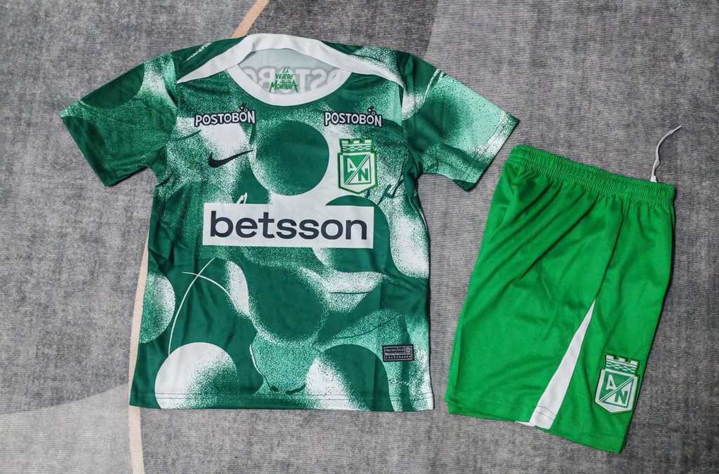 25 26 Atletico Nacional green kid kits 25 26 国民竞技 绿色 儿童套装