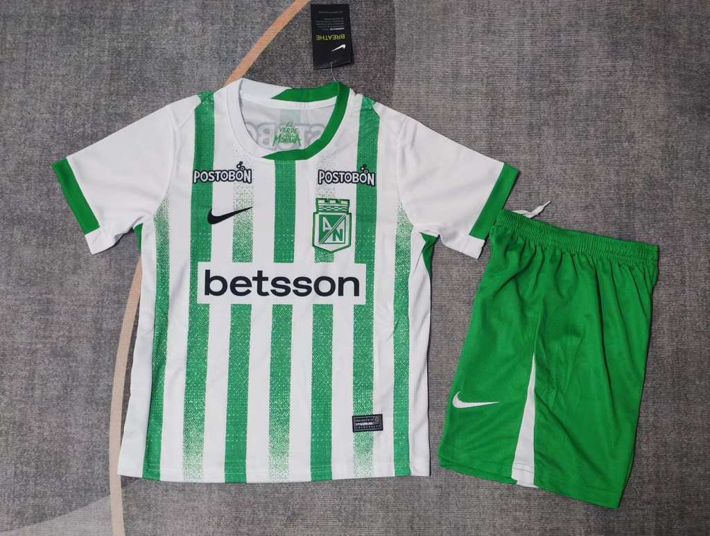 25 26 Atletico Nacional home kid kits 25 26 国民竞技 主场 儿童套装