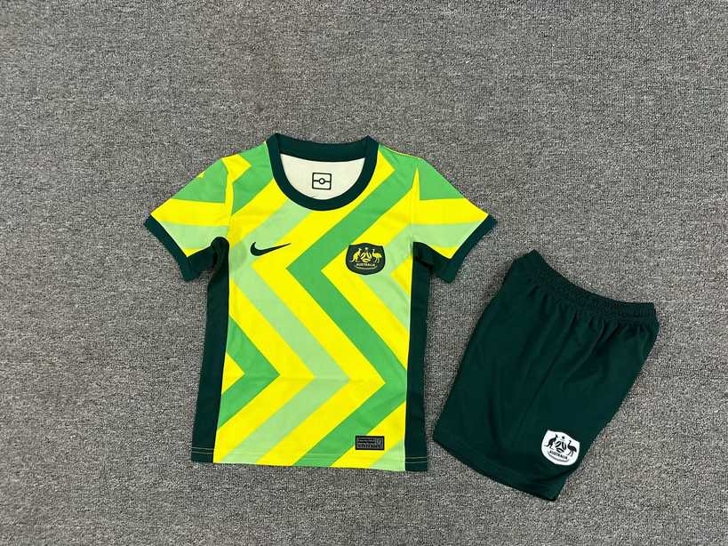 25 26 Australia home Kids kit 25 26 澳大利亚 主场 孩子套装