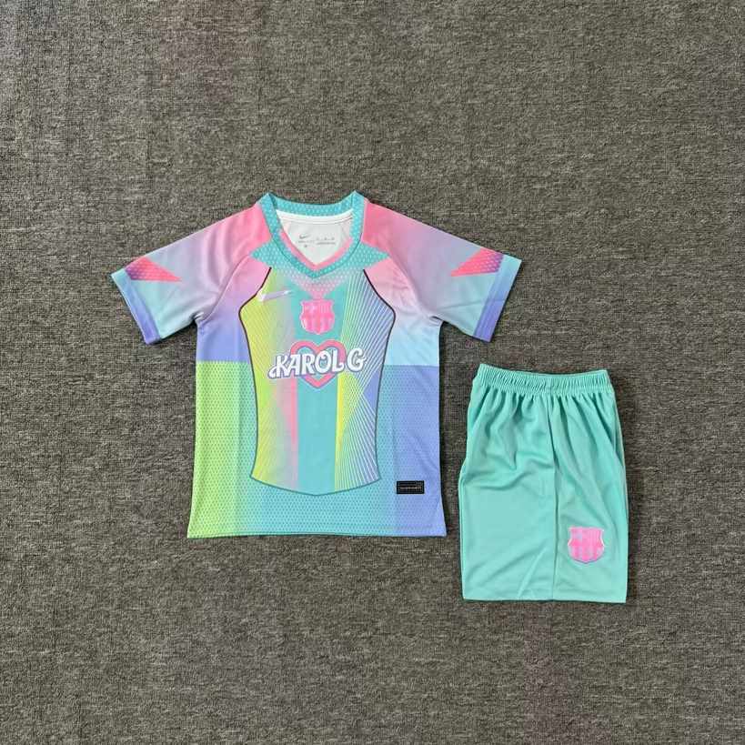 25 26 Barcelona Blue Special Edition Kids Kit 25 26 巴萨 蓝色 特别版 孩子套件