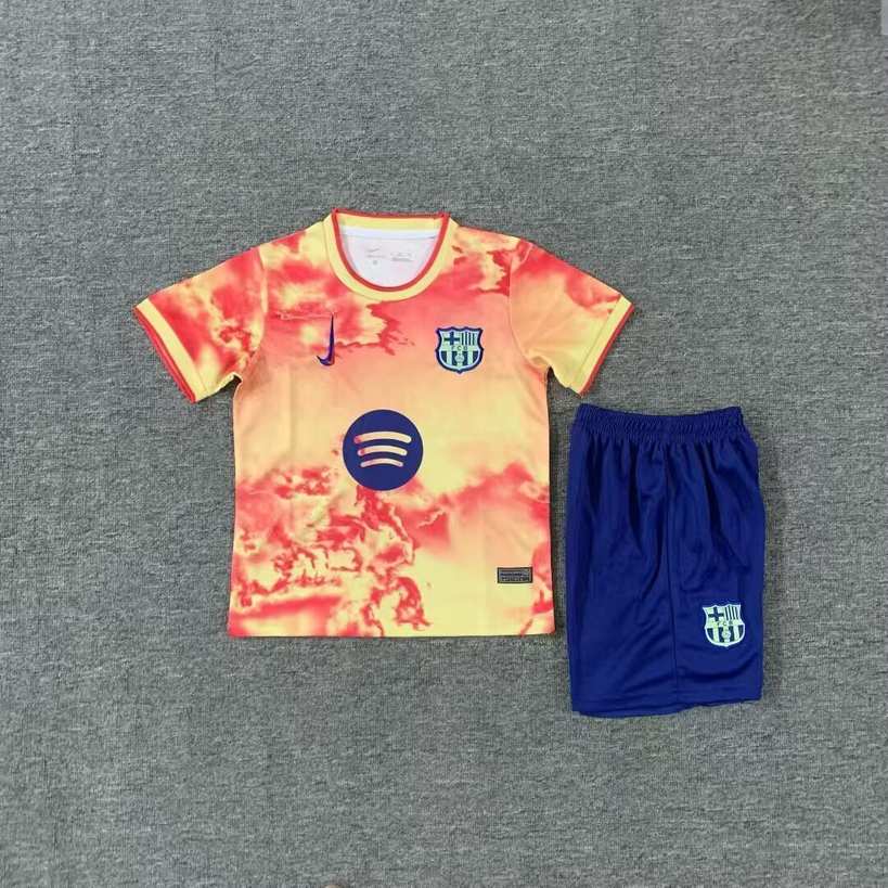 25 26 Barcelona Pink Children's Set 25 26 巴萨 粉红色 孩子套装