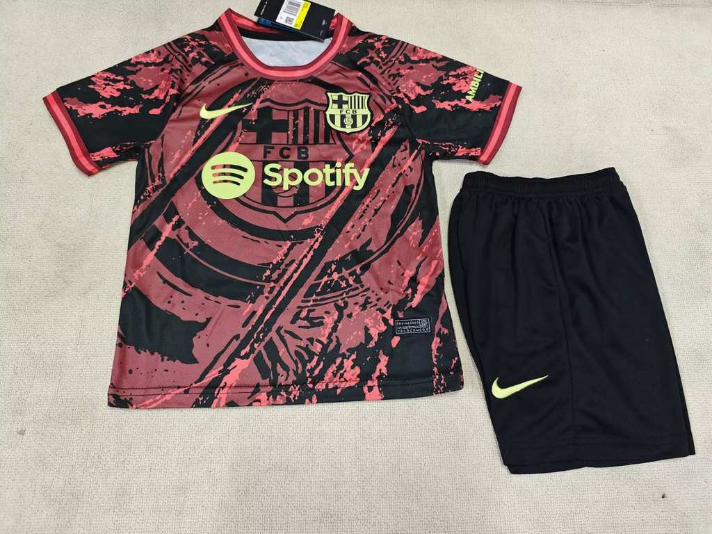 25 26 Barcelona Red Kids Kit 25 26 巴萨 红色 孩子套装