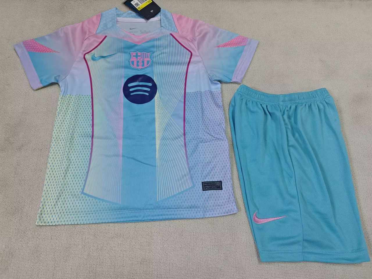 25 26 Barcelona Special Edition Blue Kids Kit 25 26 巴萨 特别版 蓝色 孩子套装