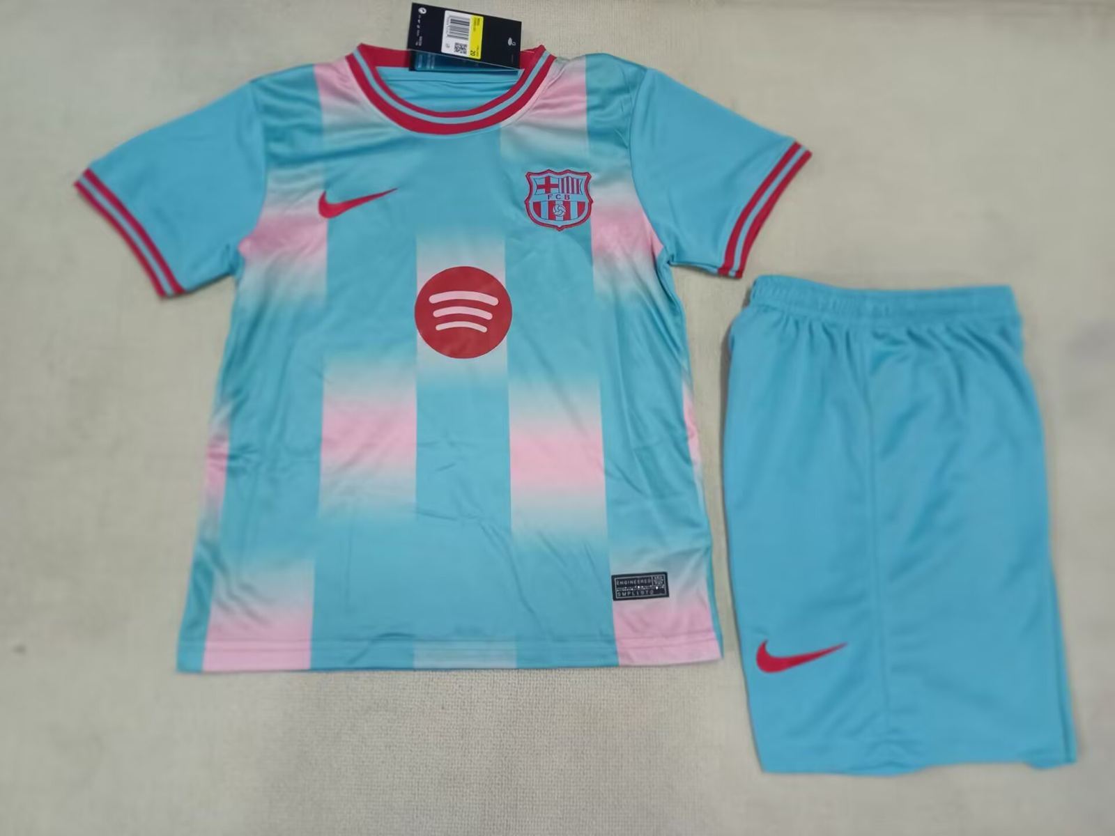 25 26 Barcelona blue kid kits 25 26 巴萨 蓝色 孩子套装