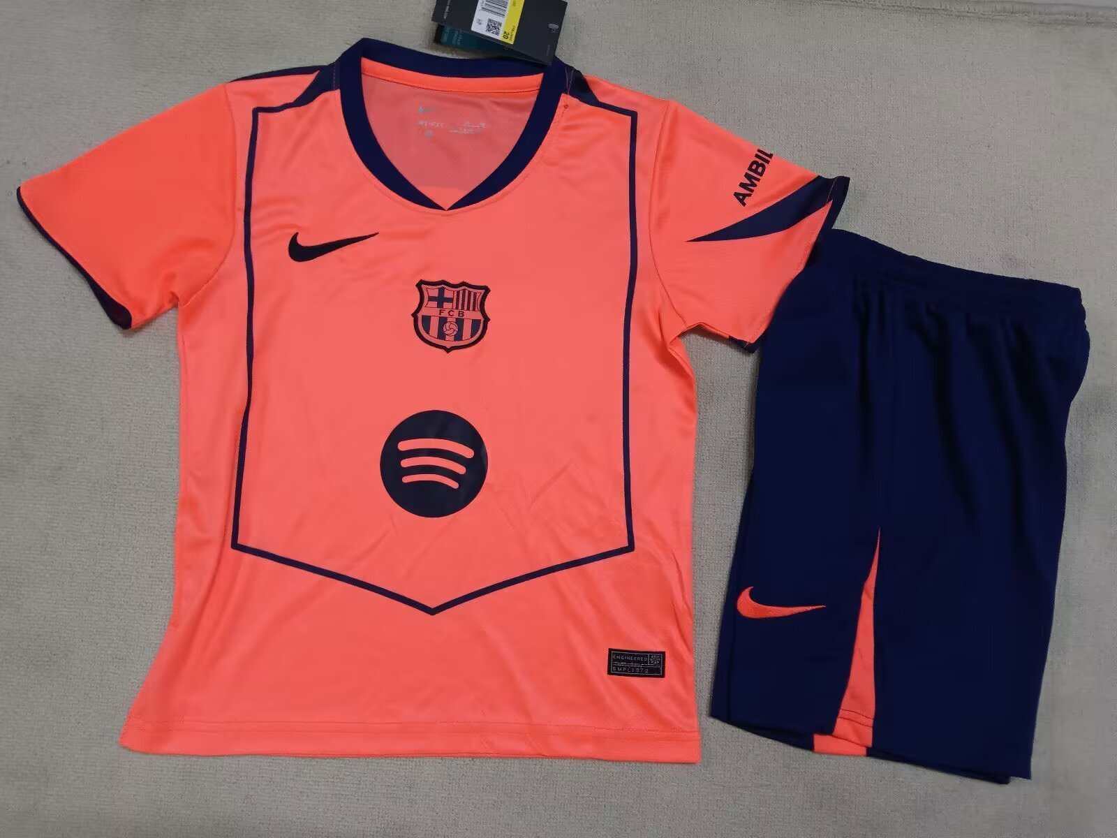 25 26 Barcelona third away kid kits 25 26 巴萨 二客 儿童套装