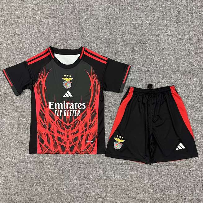 25 26 Benfica black kid kits 25 26 本菲卡 黑色 孩子套装_196982867