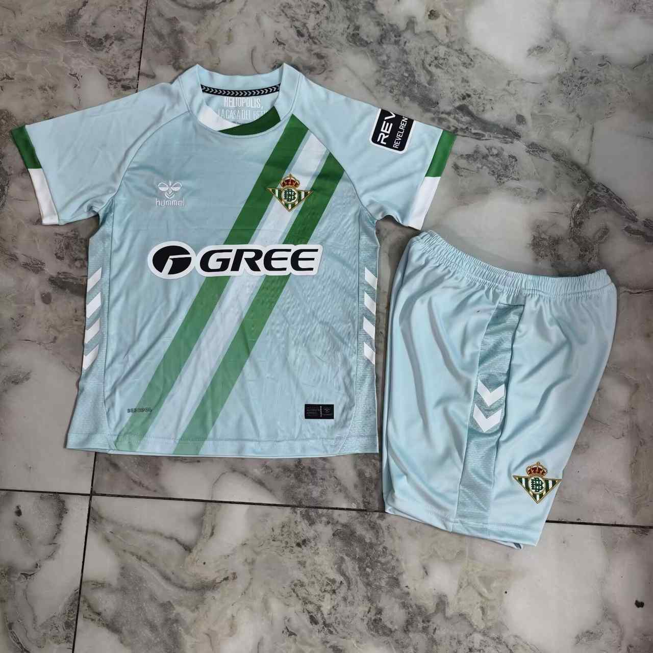 25 26 Betis away kid kits 25 26 贝蒂斯 客场 儿童套装