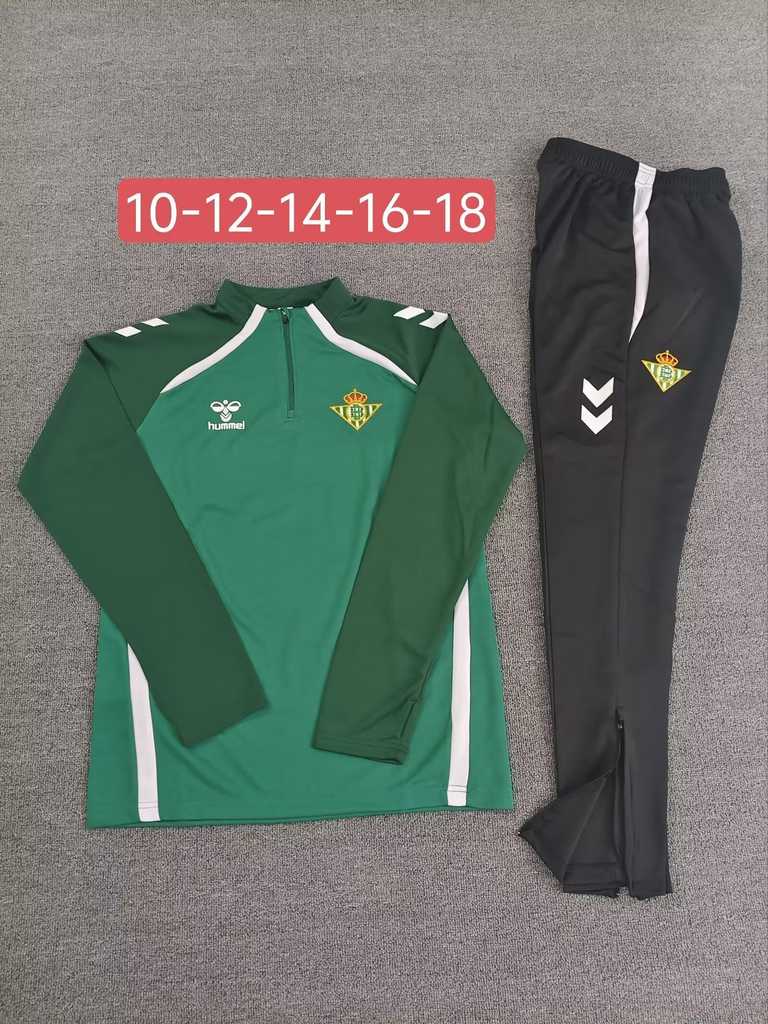25 26 Betis kids Training Suit 25 26 贝蒂斯 儿童 半拉 训练服