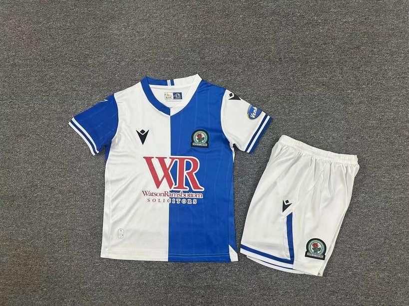 25 26 Blackburn Rovers 150th Anniversary kid kits 25 26 英超 布莱克本 150周年 儿童套装
