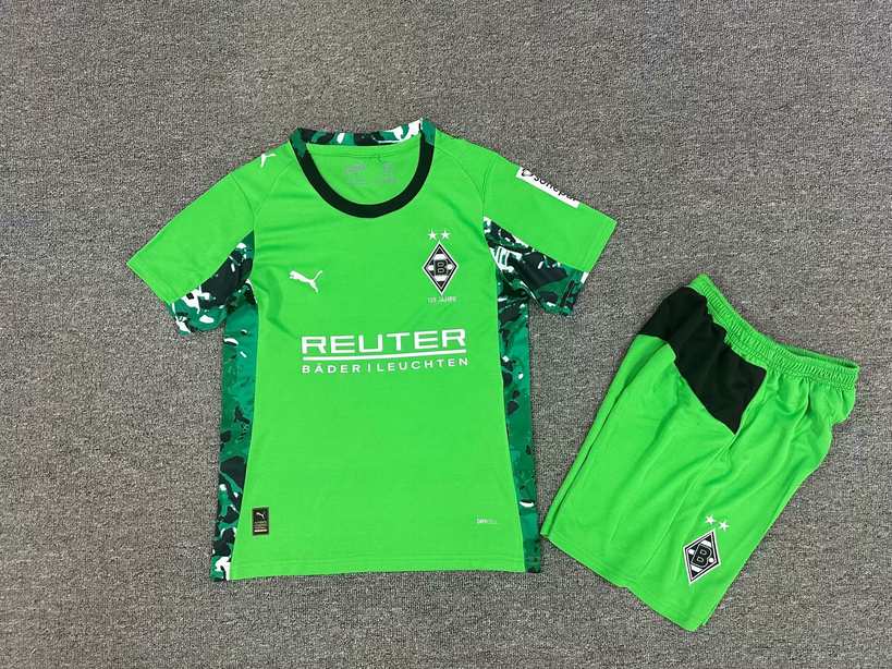 25 26 Borussia Monchengladbach Away Kids Kit 25 26 门兴 客场 孩子套装
